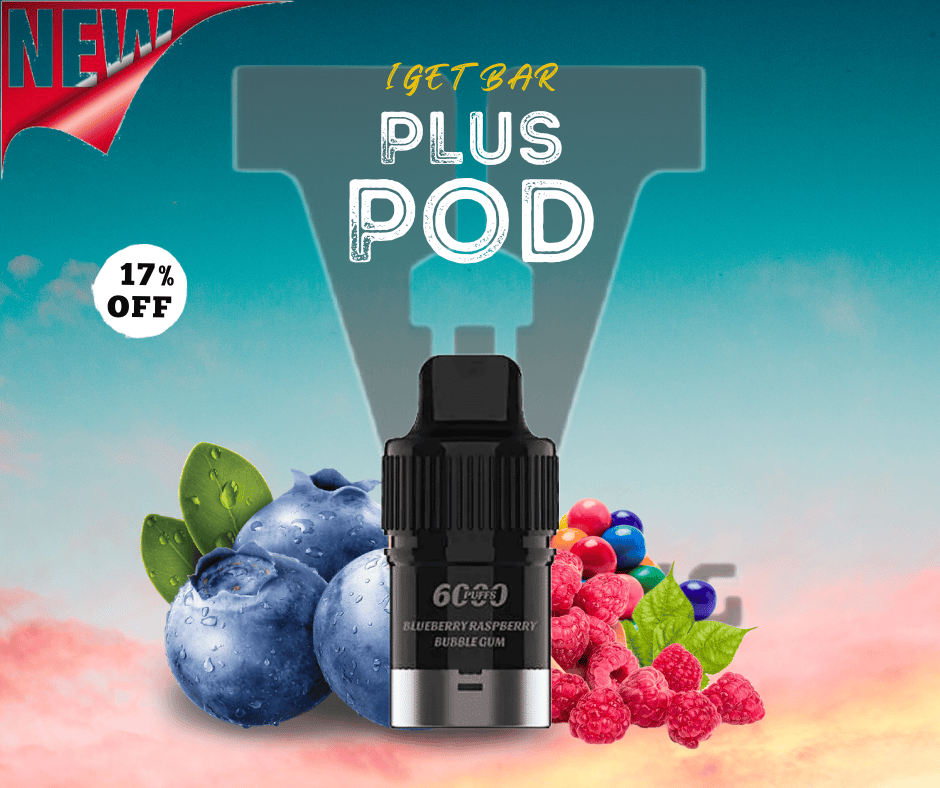blueberry-raspberry-bubblegum-iget-bar-plus-6000-disposable-2.png BLUEBERRY RASPBERRY BUBBLEGUM – IGET BAR PLUS 6000 (DISPOSABLE) - Image 1