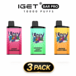 Iget Bar Pro 10,000 3 Pack – Starter Bundle