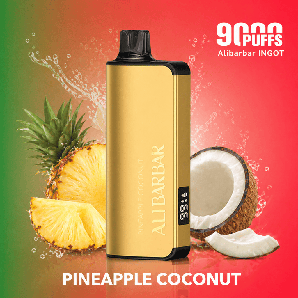 pineapple-coconut-new-flavour-alibarbar-ingot-9000-2.png PINEAPPLE COCONUT (NEW FLAVOUR!) – ALIBARBAR INGOT 9000 - Image 1